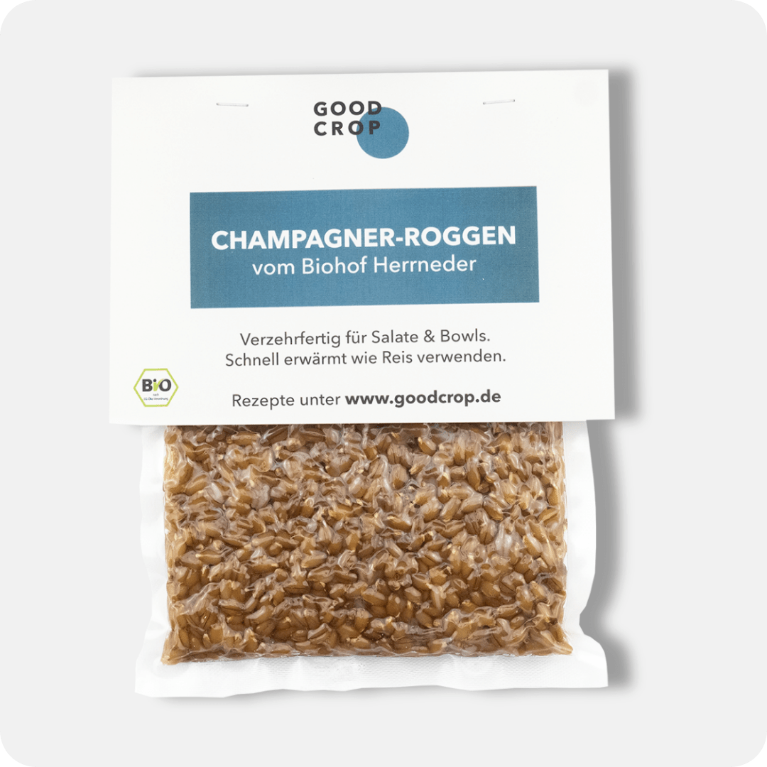 Verzehfertiger Bio-Champagner-Roggen aus Deutschland – Good Crop