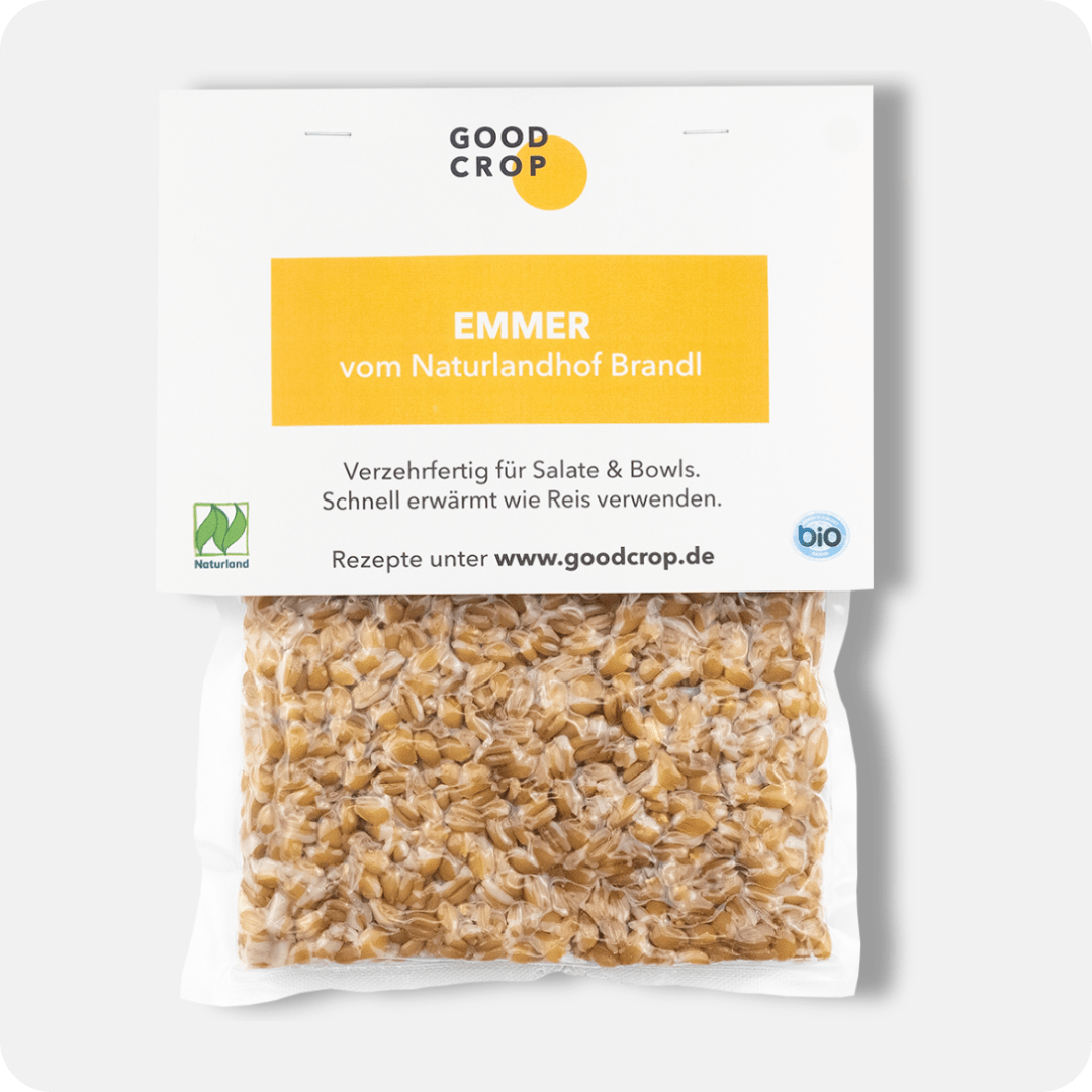 Verzehrfertiger Bio-Emmer aus Deutschland – Good Crop