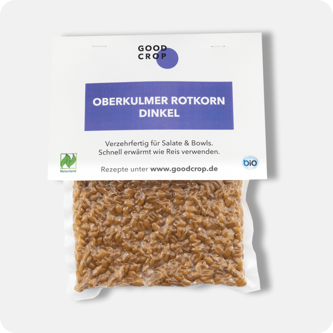 Verzehrfertiger Bio Oberkulmer Rotkorn Dinkel aus Deutschland – Good Crop