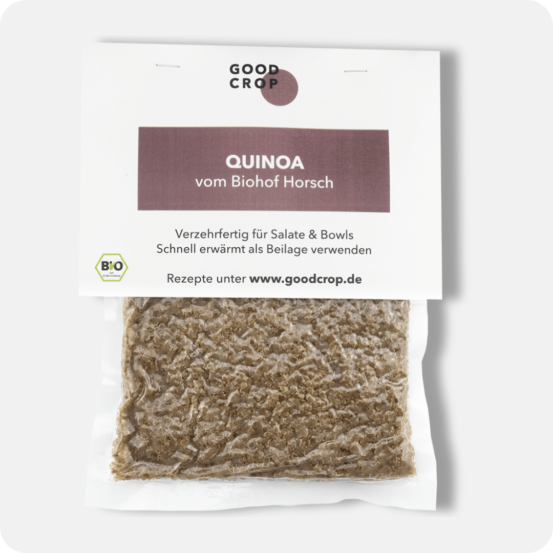 quinoa gekocht aufbewahren Verzehrfertiger Bio-Quinoa aus Deutschland – Good Crop